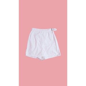 Y2K NEWPORT NEWS Wrap Style Mini Skort W/Adjustable Silver Buckle. S. As Is